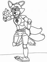 28 Collection Of Fnaf Funtime Foxy Coloring Pages Coloring  sketch template