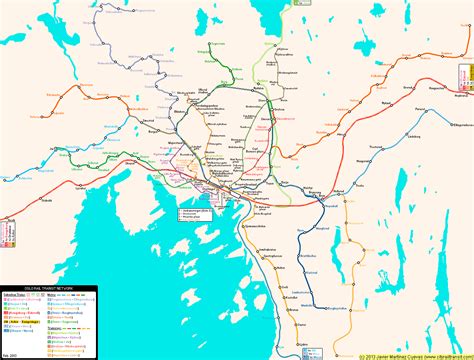 Oslo Real Distance Metro Map