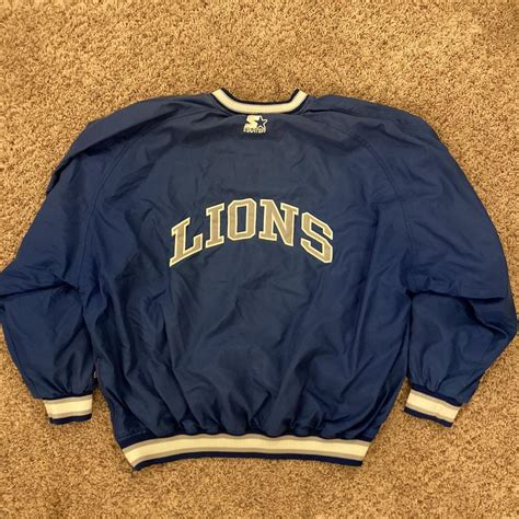 DETROIT LIONS STARTER JACKET - Depop