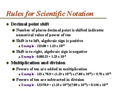 Rules for Scientific Notation | Scientific notation, Notations, Scientific