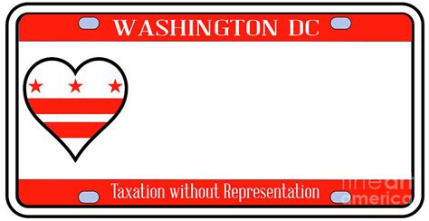 Washington DC License Plate Digital Art by Bigalbaloo Stock - Fine Art America