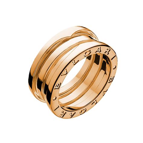 Bulgari Jewelry B.Zero1 18K Rose Gold 3 Band Ring AN852405