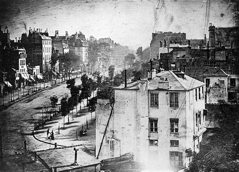 Boulevard du Temple Paris Daguerreotype Louis Daguerre 1838 | Scotiana