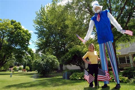 Portsmouth Township woman creates 10-foot-tall Uncle Sam figure to heighten patriotism - mlive.com