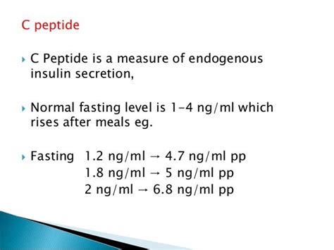 C peptide