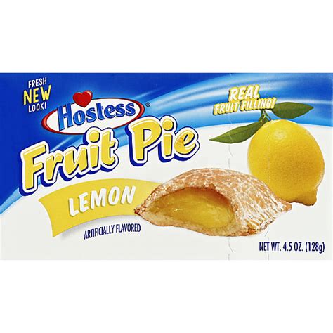 Hostess Fruit Pie, Lemon 4.5 Oz | Doughnuts, Pies & Snack Cakes | Chief ...