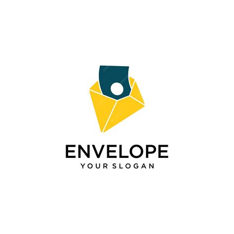 Premium Vector | Envelope logo design with money