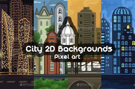 2D Game City Backgrounds Pixel Art | Pixel art, City background, Pixel ...