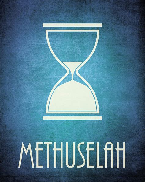 Methuselah Icon Bible Minimal Art Digital Art by Brett Pfister