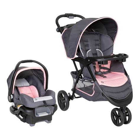 Baby Girl Combo Stroller with Car Seat Playard