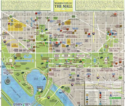 Printable Map Of Washington Dc Attractions