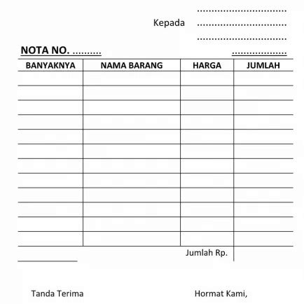 Jual Nota Kwitansi Invoice Faktur Bon Kosong - Cap Toko - Jakarta Barat ...