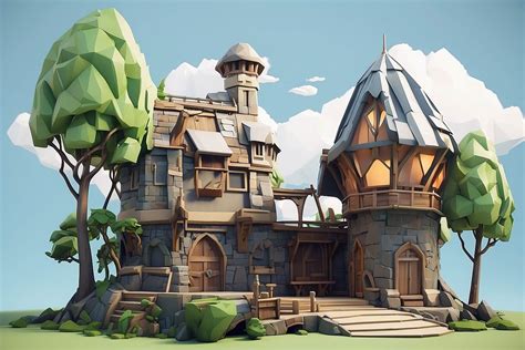 Low Poly 3D modeling for game assets - Juego Studio