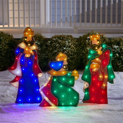 Set of 3 Wise Men Yard Decor| Christmas | Brylane Home