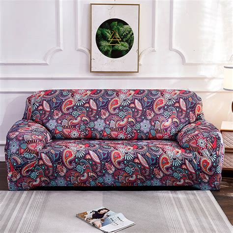 Bohemian Sofa Covers Stretch Boho Couch Cover Colorful Slip Covers for ...