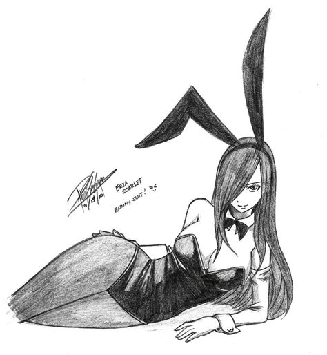 Erza Scarlet Bunny Suit by kishiro-kun on DeviantArt