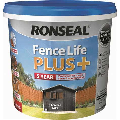 Ronseal Fencelife Plus Charcoal Grey, Fence Paint Grey, decking paint ...
