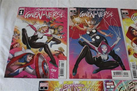 Spider-Gwen Gwen-Verse #1 - 5 Complete Set 2022 Marvel Comics 1st Print ...