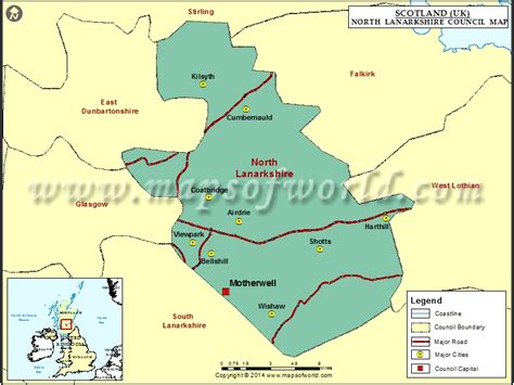 North Lanarkshire Map | North Lanarkshire Council Map