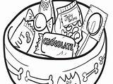 Printable Candy Bar Coloring Pages sketch template