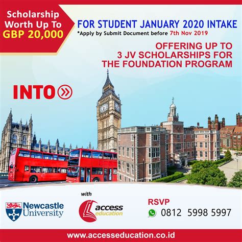 NEWCASTLE UNIVERSITY SCHOLARSHIP – Sekolah Luar Negeri