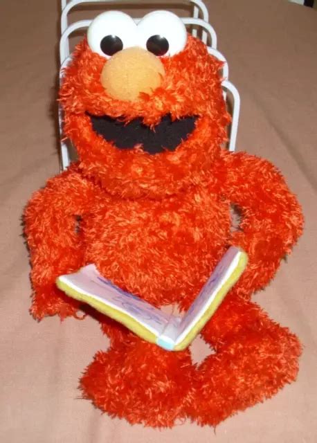 GUND SESAME STREET Nursery Rhyme Elmo Plush Toy Talking Reading 15" Works 2016 $19.99 - PicClick