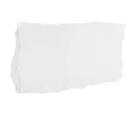 White ripped piece of paper isolated on transparent background PNG file ...