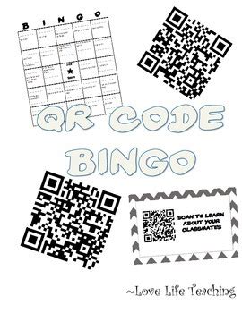 QR Code BINGO - Get to know your classmates by Love Life Teaching