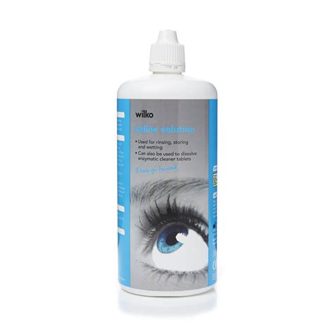 Wilko Saline Solution for Contact Lenses 360ml | Wilko