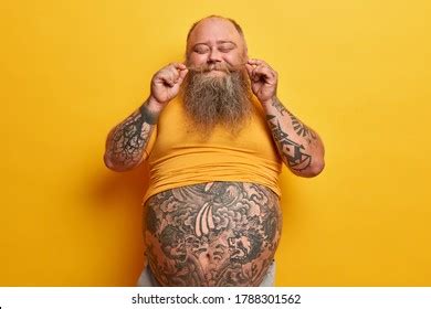 fat man belly tattoo - abstractarttutorialvideospaletteknife