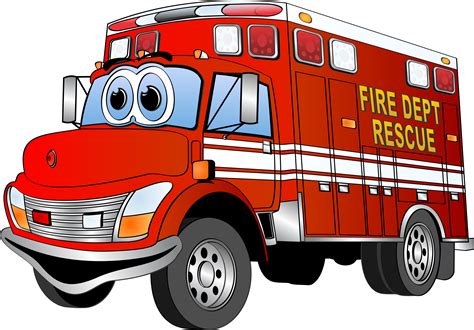 Clipart Collection - Red Fire Truck Cartoon - Png Download - Full Size Clipart (#5151) - PinClipart
