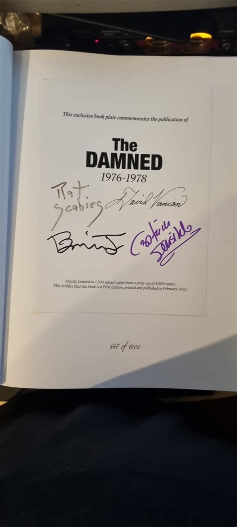 The Damned 1976-1978. No 647/1000 : r/TheDamned