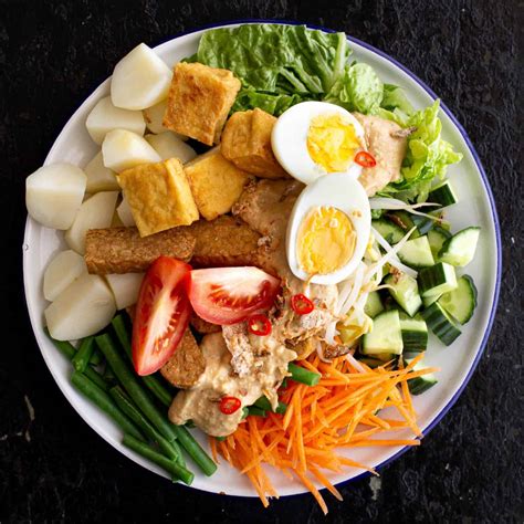 Indonesian Gado Gado Salad with Peanut Sauce | Wandercooks