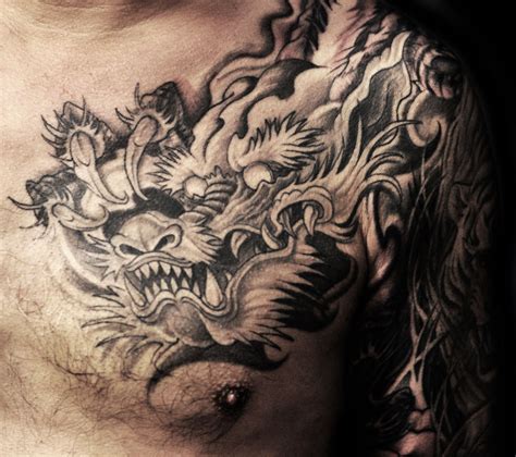 Dragon Tattoo Designs For Men Chest - SCRIBB LOVE TATTOO DESIGN