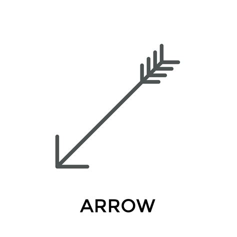 Trendy Archery Arrow 9506898 Vector Art at Vecteezy