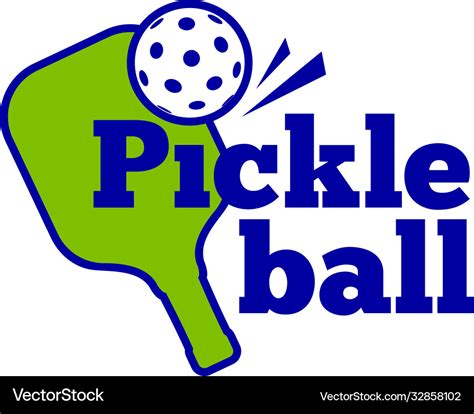 Pickleball hit sticker Royalty Free Vector Image