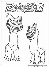 Zoonomaly Coloring Pages  Free Printable PDF & Online sketch template