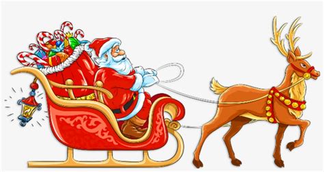 Santa sleigh clipart. Free download transparent .PNG Clipart Library ...