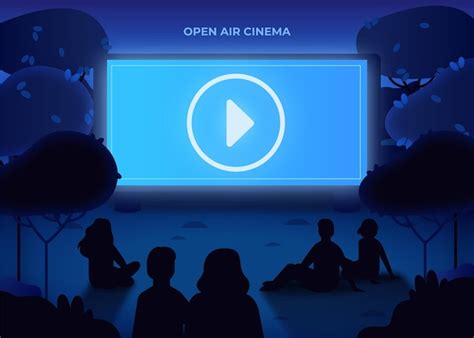 Free Vector | Open air cinema