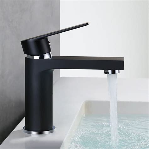 HOMELODY Robinet Noir Lavabo Mitigeur Salle de Bain Vasque Lave Mains Bas Robinetterie WC à ...