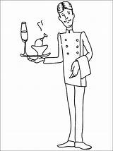Waiter And Waitress Coloring Pages  Cool sketch template