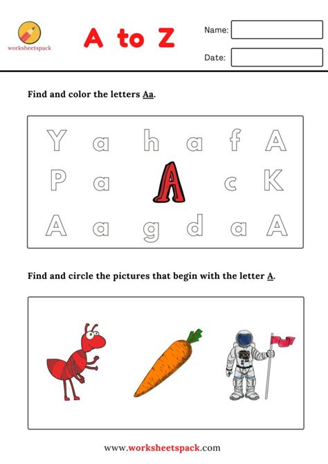 Practice letters Aa-Zz worksheets - Printable and Online Worksheets ...