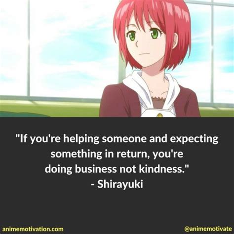 4 Inspiring Anime Quotes From Snow White With The Red Hair | Red hair ...