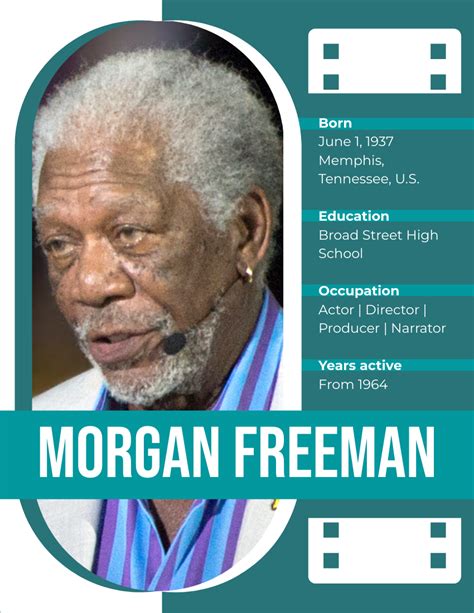 Morgan Freeman Biography | Biography Template