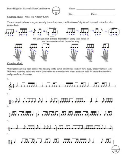 Dotted Eighth - Sixteenth Notes - SLP Bands