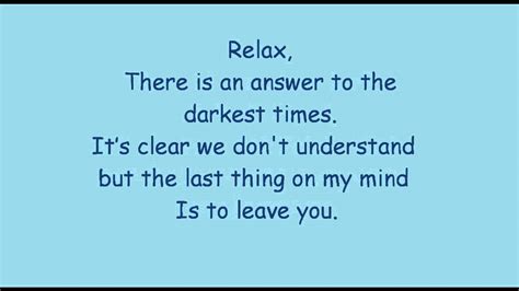 Mika relax- take it easy lyrics - YouTube