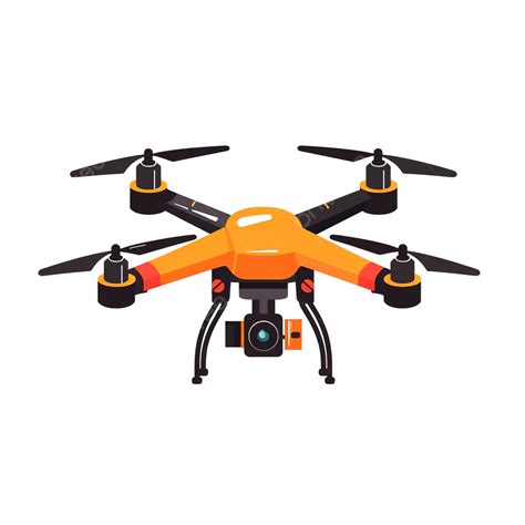 Drone Camera Quadrocopter Flat Illustration, Drone, Camera, Aerial PNG ...