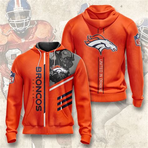 Denver Broncos Hoodies 3 lines graphic gift for fans -Jack sport shop