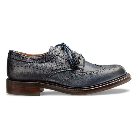 Cheaney Marianne Women's Navy Leather Derby Brogue