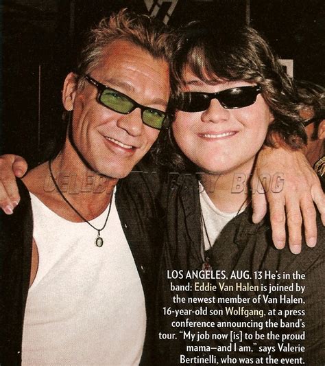 Eddie Van Halen and son Wolfgang at press conference | PEOPLE.com